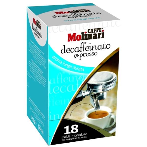 Монодозы Caffe Molinari Декофеин эспрессо (Decaffeinato) 18 шт